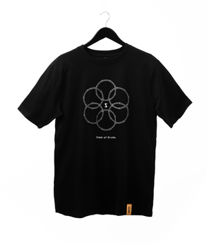 Heavy oversized organic T-shirt - SIGU drums